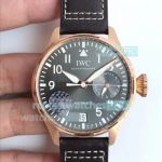 ZF Factory Replica IWC Big Pilots Le Petit Prince Grey Dial Black Leather Strap Watch